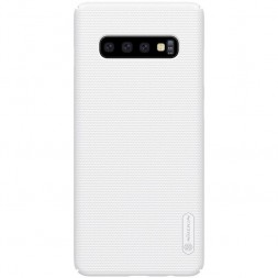 Накладка Nillkin Frosted Shield пластиковая для Samsung Galaxy S10 SM-G973 White (белая)