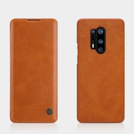 Чехол Nillkin Qin Leather Case для OnePlus 8 Pro Brown (коричневый)
