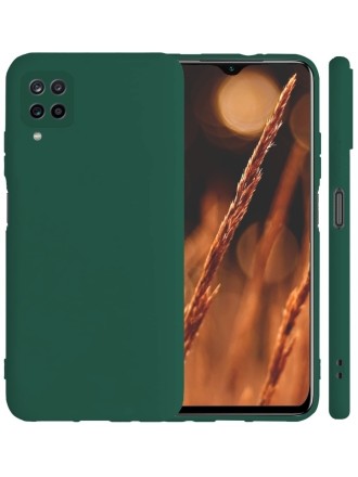 Накладка силиконовая Silicone Cover для Samsung Galaxy A22 4G / Samsung Galaxy M22 / Samsung Galaxy M32 зелёная
