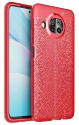 Накладка силиконовая для Xiaomi Mi 10T Lite под кожу красная