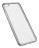 Накладка силиконовая для Meizu U20 прозрачная с серебристой окантовкой