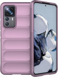Накладка силиконовая для Xiaomi 12T/12T Pro противоударная фиолетовая