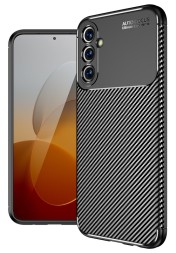 Накладка силиконовая для Samsung Galaxy M54 5G M546 под карбон чёрная
