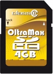 Карта памяти SD OltraMax 4Gb Class 10