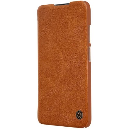 Чехол-книжка Nillkin Qin Leather Case для Xiaomi Redmi Note 9T коричневый