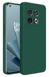 Накладка силиконовая Soft Touch для OnePlus 10T/Ace Pro тёмно-зелёная