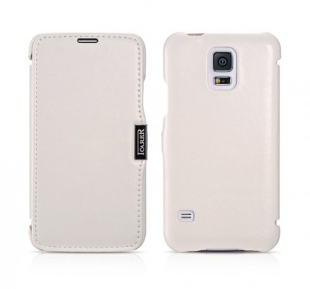 Чехол-книжка iCarer Luxury Series Leather Case для Samsung Galaxy S5 G900 белый