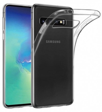 Накладка силиконовая для Samsung Galaxy S10 Plus G975 прозрачно-черная