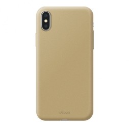 Накладка пластиковая Deppa Air Case Apple для iPhone X/XS золотая