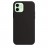 Накладка силиконовая Silicone Case для iPhone 12 / iPhone 12 Pro черная