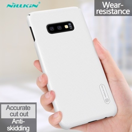 Накладка пластиковая Nillkin Frosted Shield для Samsung Galaxy S10e G970 белая