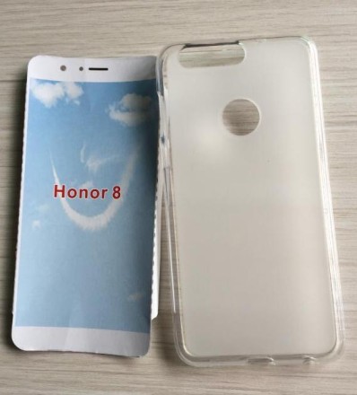 Накладка KissWill силиконовая для Huawei Honor 8 прозрачно-белая