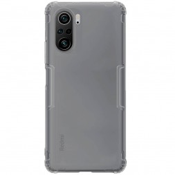 Накладка силиконовая Nillkin Nature TPU Case для Xiaomi Mi 11i / Poco F3 прозрачно-чёрная