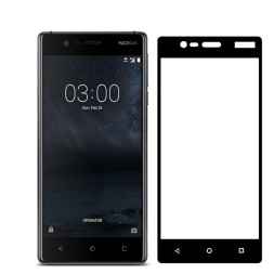 Защитное стекло для Nokia 3 полноэкранное черное