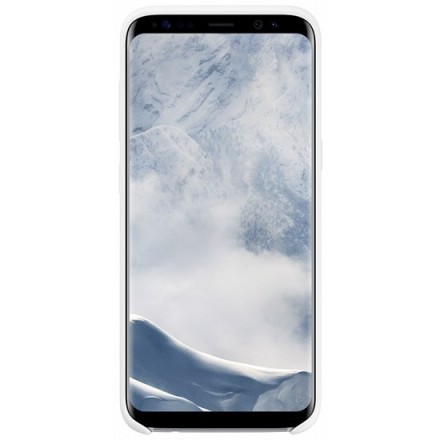 Накладка силиконовая Silicone Cover для Samsung Galaxy S8 SM-G950 белая