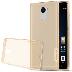 Накладка силиконовая Nillkin Nature TPU Case для Xiaomi Redmi 4 (16Gb) прозрачно-золотая