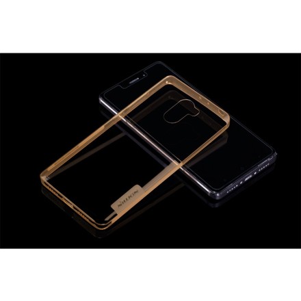 Накладка силиконовая Nillkin Nature TPU Case для Xiaomi Redmi 4 (16Gb) прозрачно-золотая