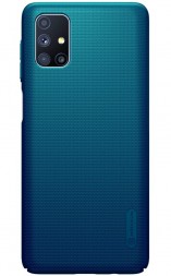 Накладка пластиковая Nillkin Frosted Shield для Samsung Galaxy M51 M515 Синяя
