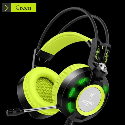Наушники Nubwo K6 Gaming Headset зеленые