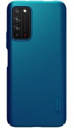 Накладка Nillkin Frosted Shield пластиковая для Huawei Honor X10 Blue (синяя)