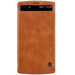 Чехол-книжка Nillkin Qin Leather Case для LG V10 H961 коричневый