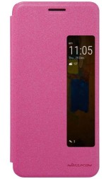Чехол-книжка Nillkin Sparkle Series для Huawei Mate 9 Pro розовый