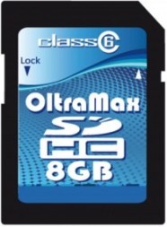 Карта памяти SD OltraMax 8Gb Class 6