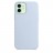 Накладка силиконовая Silicone Case для iPhone 12 / iPhone 12 Pro голубая