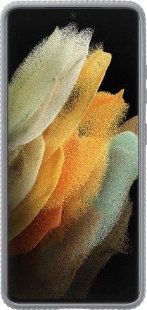 Накладка Samsung Protective Standing Cover для Samsung Galaxy S21 Ultra SM-G998 EF-RG998CSEGRU серебристая