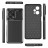 Накладка силиконовая для Poco X5 5G / Xiaomi Redmi Note 12 5G под карбон чёрная