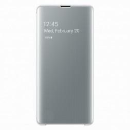 Чехол Samsung Clear View Cover для Samsung Galaxy S10 Plus G975 EF-ZG975CWEGRU белый