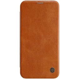 Чехол-книжка Nillkin Qin Leather Case для Apple iPhone 12/12 Pro коричневый