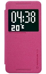 Чехол-книжка Nillkin Sparkle для HTC One E9 Plus розовый