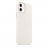 Накладка силиконовая Silicone Case для iPhone 12 / iPhone 12 Pro белая