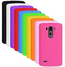 Силиконовая накладка для LG G3s фиолетовая