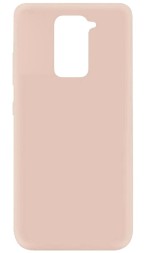 Накладка силиконовая Silicone Cover для Xiaomi Redmi Note 9 пудровая