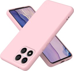 Накладка силиконовая Silicone Cover для Huawei Honor X8 2022 розовая