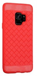 Накладка силиконовая i-Zore для Samsung Galaxy S9 G960 плетеная красная