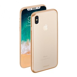 Накладка силиконовая Deppa Gel Plus для Apple iPhone X/XS золотая