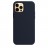 Накладка силиконовая Silicone Case для iPhone 12 / iPhone 12 Pro синяя