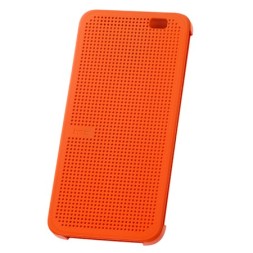 Чехол Dot View Flip Case (HC M110) для HTC One E8 оранжевый