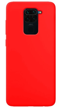 Накладка силиконовая Silicone Cover для Xiaomi Redmi Note 9 красная