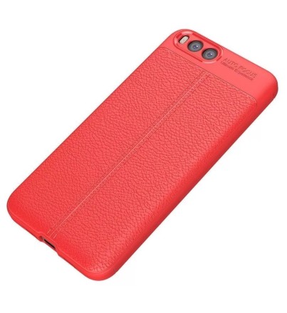 Накладка силиконовая для Xiaomi Mi Note 3 под кожу красная
