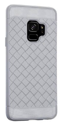 Накладка силиконовая i-Zore для Samsung Galaxy S9 G960 плетеная серая