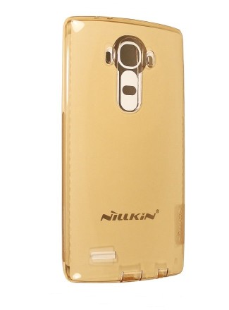 Накладка силиконовая Nillkin Nature TPU Case для LG G4 прозрачно-золотая