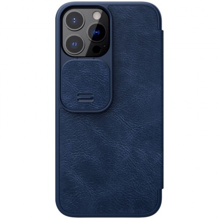 Чехол Nillkin Qin Pro Leather Case для Apple iPhone 13 Pro Blue (синий)
