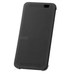 Чехол Dot View Flip Case (HC M110) для HTC One E8 серый
