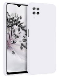 Накладка силиконовая Silicone Cover для Samsung Galaxy A12 A125/M12 белая