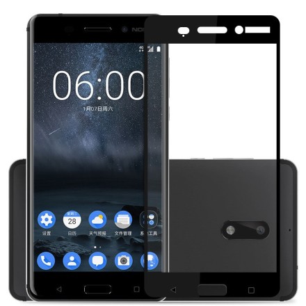 Защитное стекло Aiwo для Nokia 6 полноэкранное черное