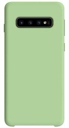 Накладка силиконовая Silicone Cover для Samsung Galaxy S10 Plus G975 зелёная